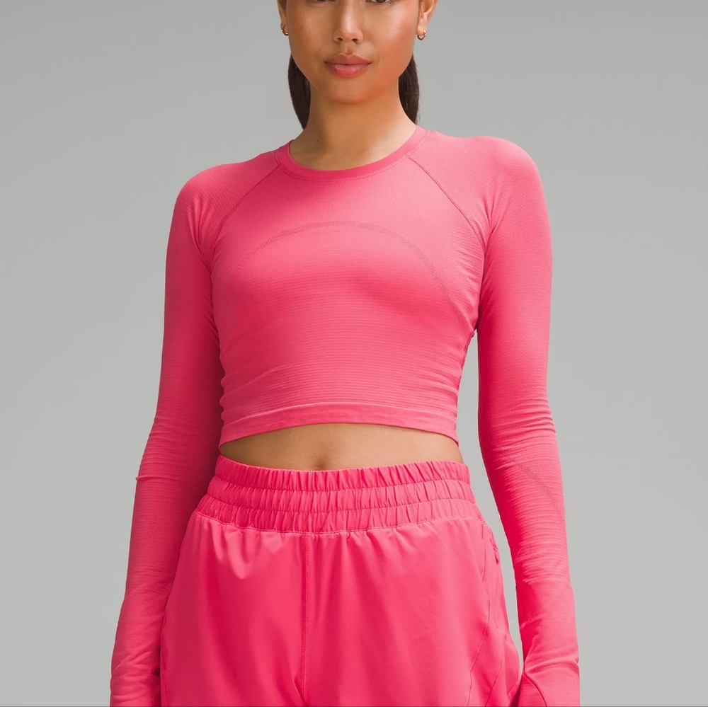 Lululemon crop swiftly longsleeve